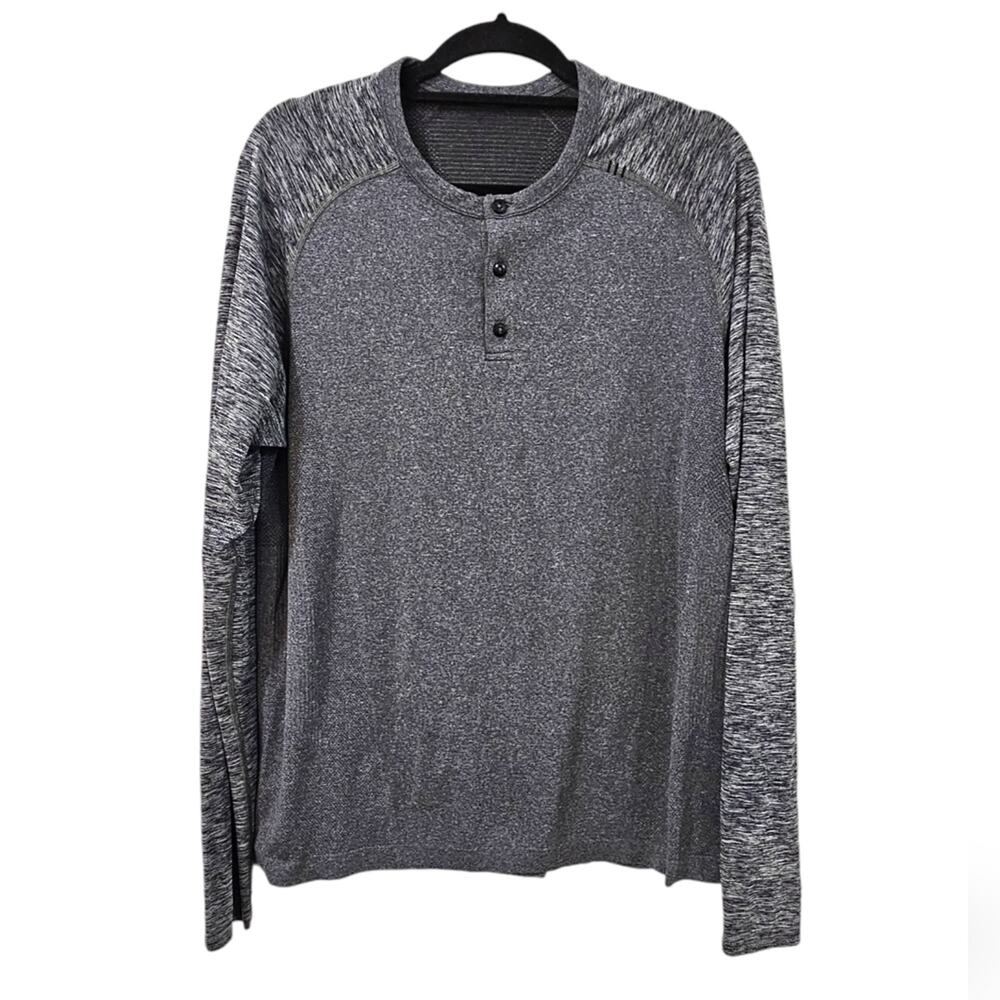 Lululemon Metal Vent Tech Henley Long Sleeve Shirt Size Large